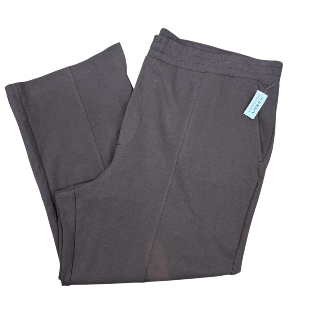 Old Navy High-Waisted Dynamic Fleece Brown Wide Leg Sweat Pants 4X NWT